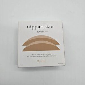 Nippies Skin Extra Nipple Covers Womens One Size Caramel Silicone Adhesive